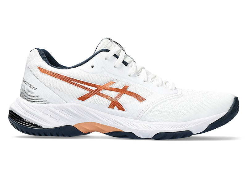 ASICS Netburner Ballistic FF 3 White Pure Bronze