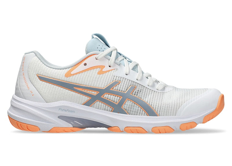 ASICS Netburner Professional FF 4 White Grey Blue (Women's)