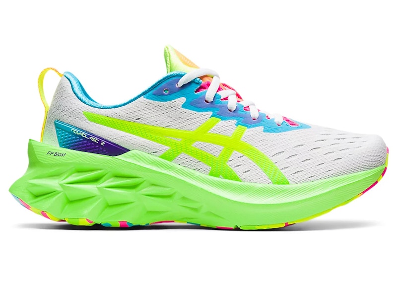 ASICS Novablast 2 White Safety Yellow (Women's)