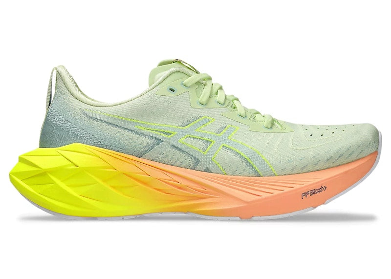 ASICS Novablast 4 Paris Cool Matcha Safety Yellow