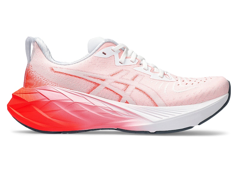 ASICS Novablast 4 White Sunrise Red