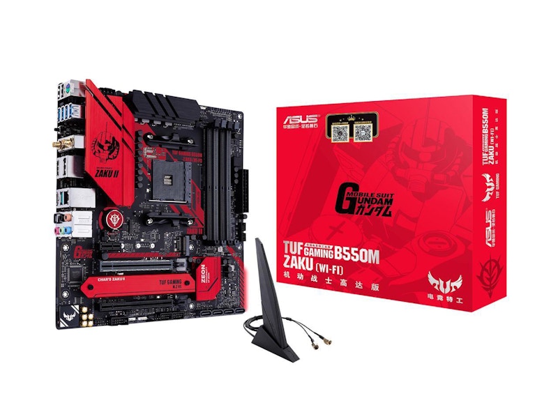 ASUS TUF GAMING B550M-ZAKU (WI-FI) AM4 AMD B550 SATA 6 ATX AMD Motherboard (TUF GAMING B550M-ZAKU (WI-FI)