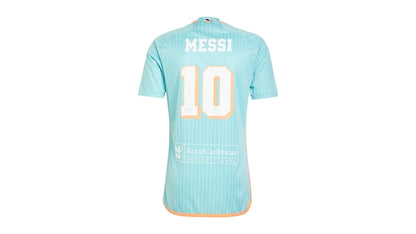 adidas Inter Miami CF Lionel Messi 2024 Archive Replica Player Jersey (Asia Sizing) Aqua