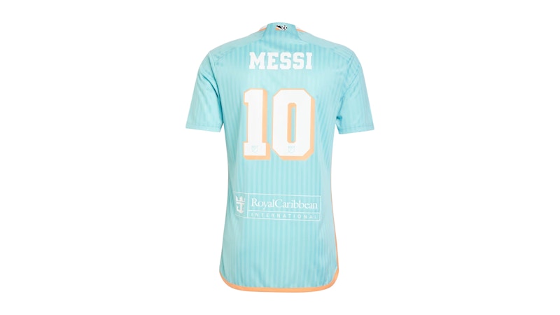 adidas Inter Miami CF Lionel Messi 2024 Archive Replica Player Jersey (Asia Sizing) Aqua