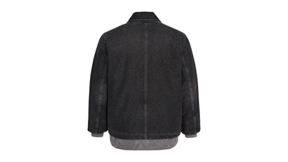 adidas New Year Pad Jacket (Asia Sizing) Medium Black Denim