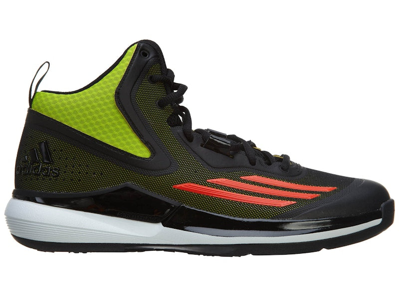adidas Title Run Basketball Shoe Semi Solar Yellow/Solar Red/Core Black