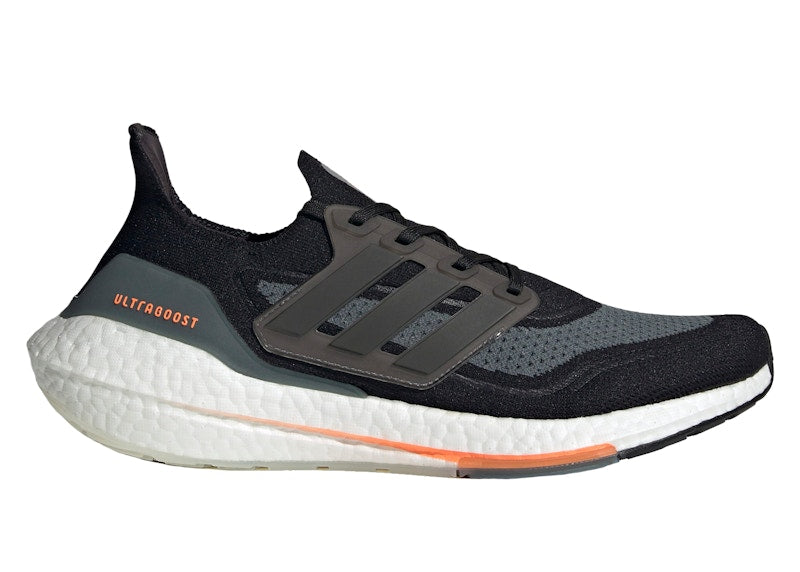 Adidas Ultra Boost 21 Black Blue Oxide Screaming Orange