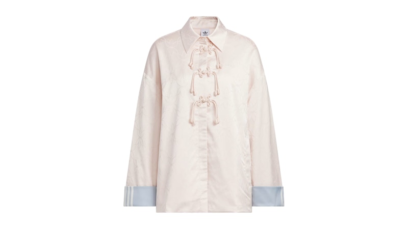 adidas Womens New Chinese Loose Fit Shirt Jacket (Asia Sizing) Wonder Quartz