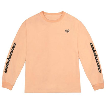 adidas Yeezy Calabasas Long Sleeves Tee Neon Orange