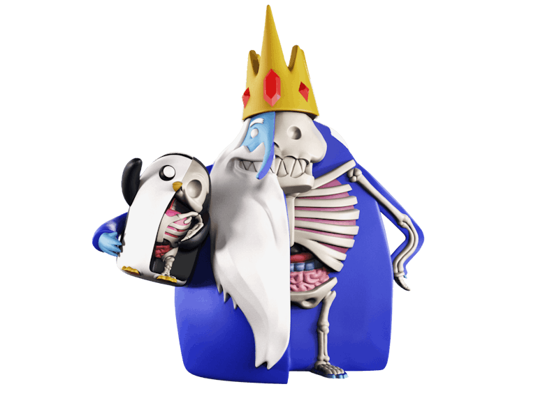 Adventure Time Mighty Jaxx XXRAY PLUS: Ice King & Gunter Figure