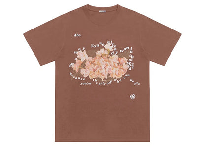 Advisory Board Crystals Mother's Day with Single Rose T-Shirt Brown