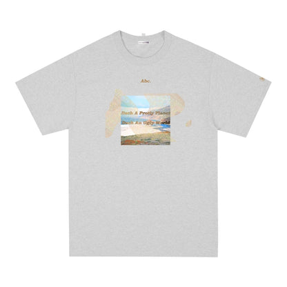 Advisory Board Crystals Such A Pretty Planet, Such An Ugly World Scene 6 Tee Heather Grey