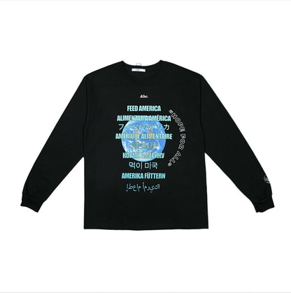 Advisory Board Crystals x J Balvin Feeding America WORLD L/S T-shirt Black