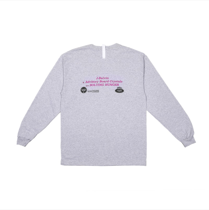 Advisory Board Crystals x J Balvin Feeding America WORLD L/S T-shirt Grey