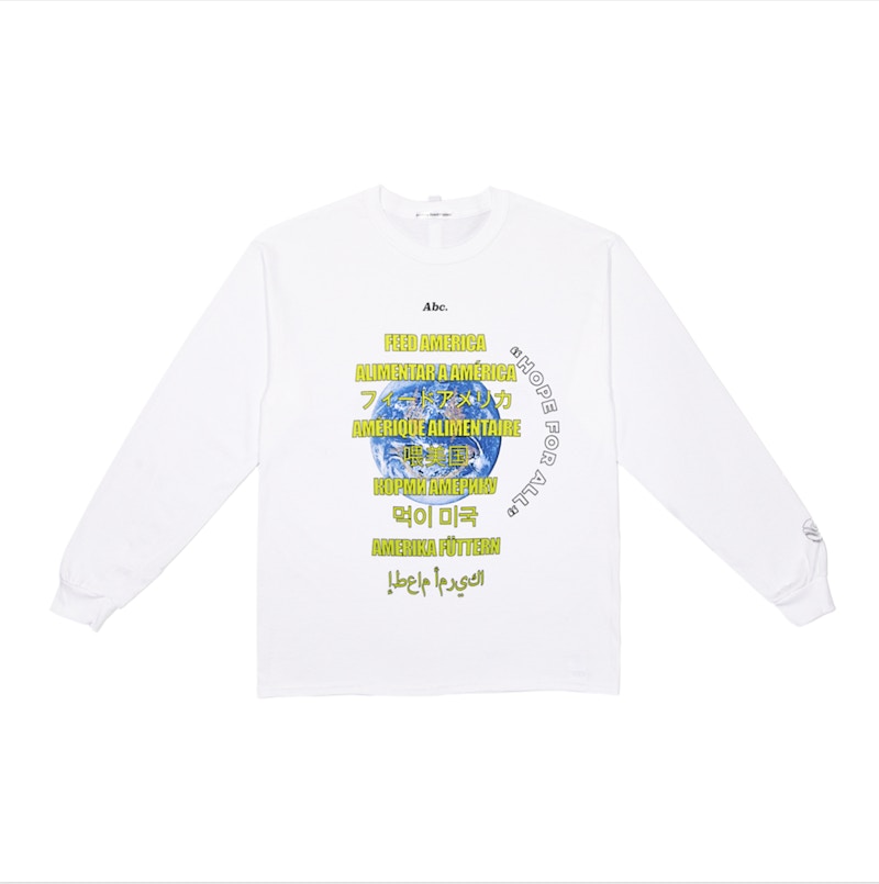 Advisory Board Crystals x J Balvin Feeding America WORLD L/S T-shirt White