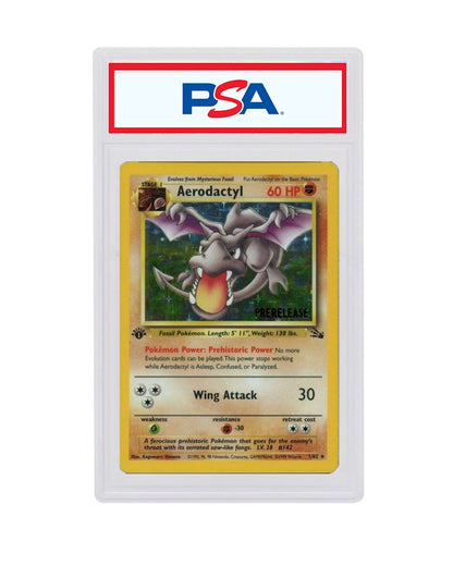 Aerodactyl 1999 Pokemon TCG Fossil 1st Edition Prerelease #1 (PSA or BGS Graded)