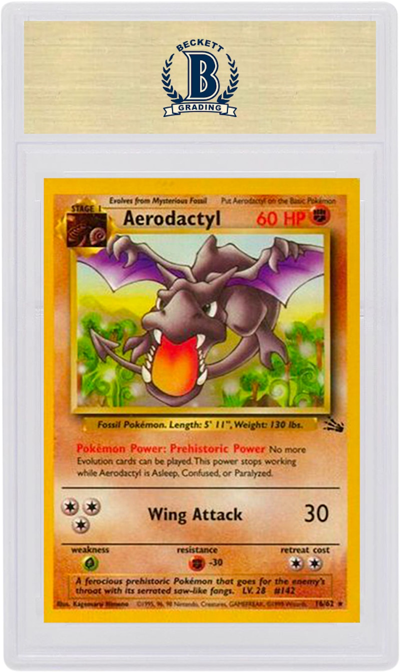 Aerodactyl-Holo 1999 Pokemon TCG Fossil #1/62 (PSA or BGS Graded)