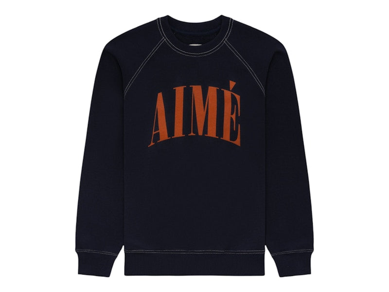 Aime Leon Dore Aime Logo Crewneck Sweatshirt Navy
