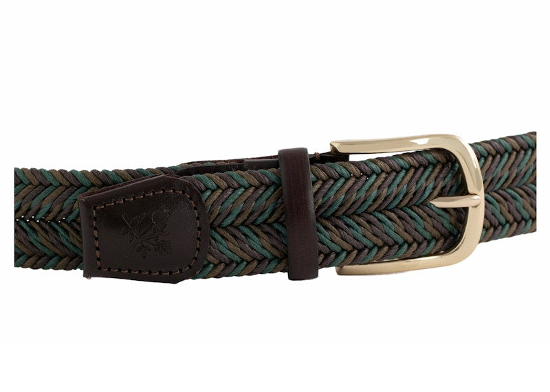 Aime Leon Dore Braided Cotton Belt Green