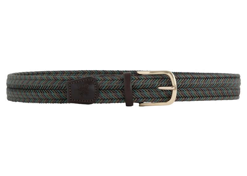 Aime Leon Dore Braided Cotton Belt Green
