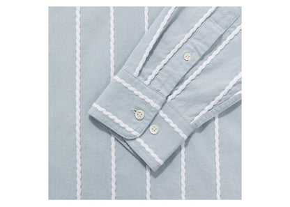 Aime Leon Dore Braided Poplin Pullover Pullover Blue