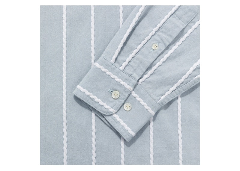 Aime Leon Dore Braided Poplin Pullover Pullover Blue