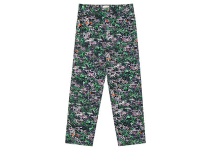 Aime Leon Dore Brownstone Carpenter Pant Black/Ivy Print