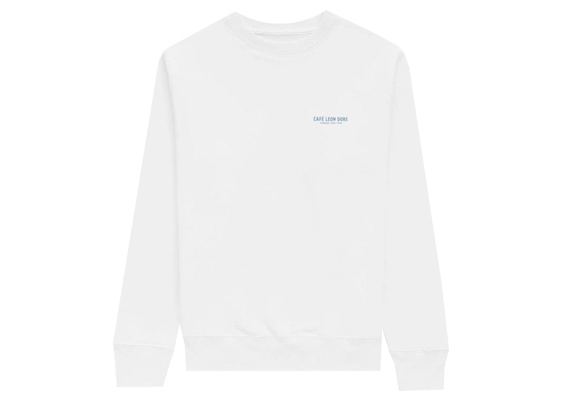Aime Leon Dore Cafe Leon Dore Crewneck Sweatshirt White