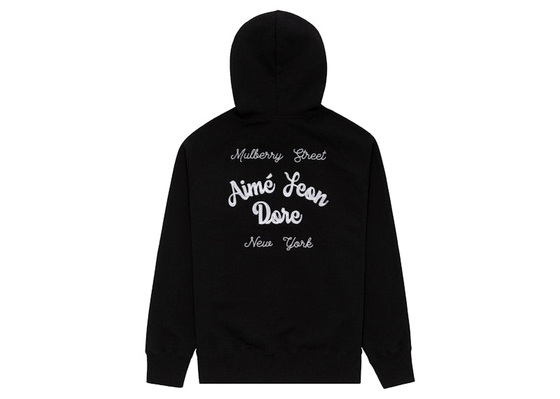 Aime Leon Dore Chain Stitch Hoodie Black