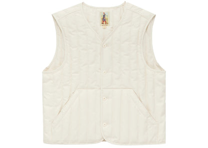 Aime Leon Dore Channel Quilted Vest Cream