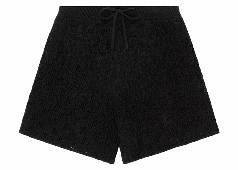 Aime Leon Dore Checkered Knit Short Black