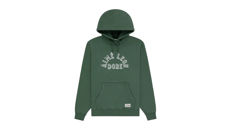 Aime Leon Dore Collegiate Logo Hoodie Green