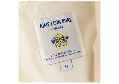 Aime Leon Dore Crest Varsity Jacket Cream