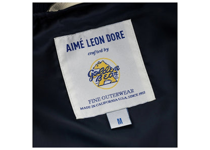 Aime Leon Dore Crest Varsity Jacket Navy