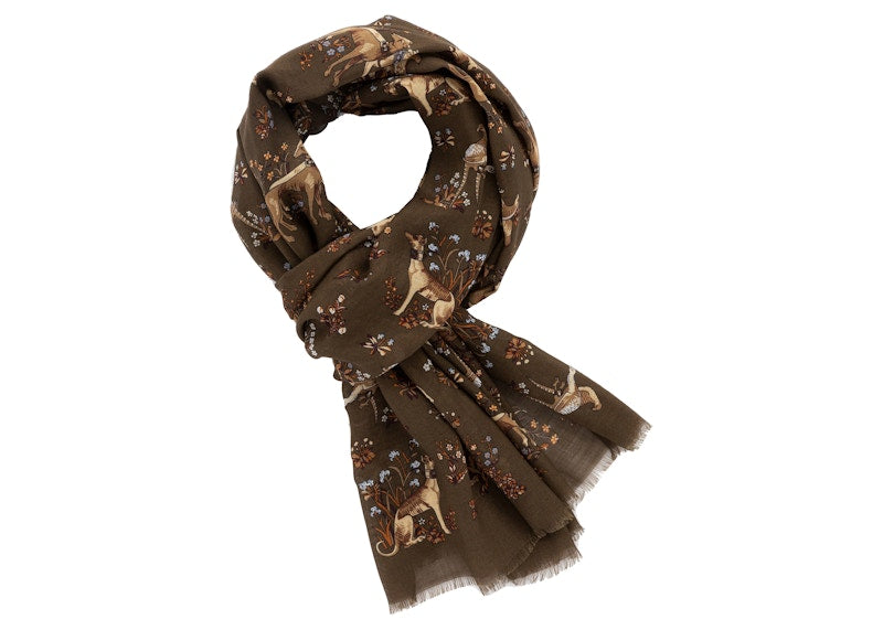Aime Leon Dore Drake's Animal Print Scarf Green