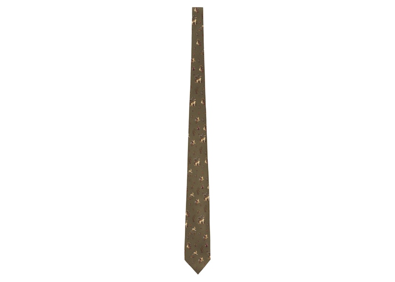 Aime Leon Dore Drake's Animal Print Tie Green