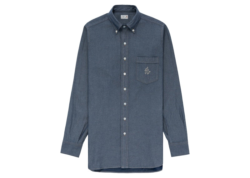 Aime Leon Dore Drake's Denim Oxford Shirt Denim