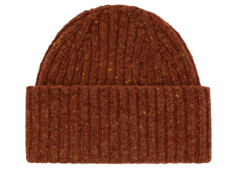 Aime Leon Dore Drake's Ribbed Donegal Beanie Brown