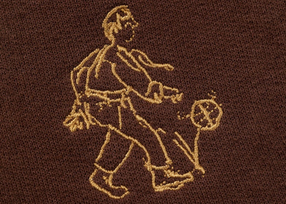 Aime Leon Dore Drake's Utility Pocket Sweatshirt Brown