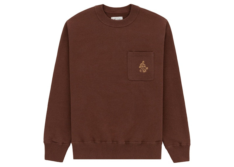 Aime Leon Dore Drake's Utility Pocket Sweatshirt Brown