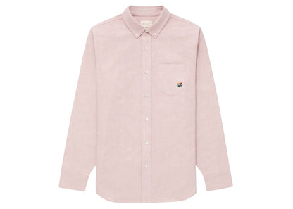 Aime Leon Dore Embroidered Crest Oxford Shirt Pink