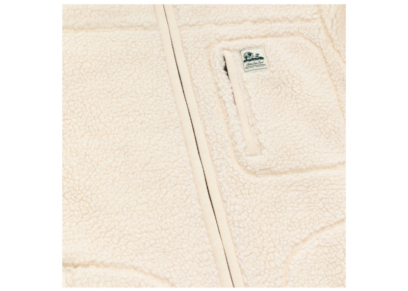 Aime Leon Dore Fleece Zip-Up Jacket White