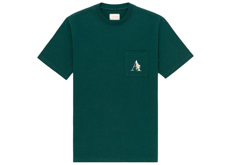 Aime Leon Dore Floral A Pocket T-shirt Green