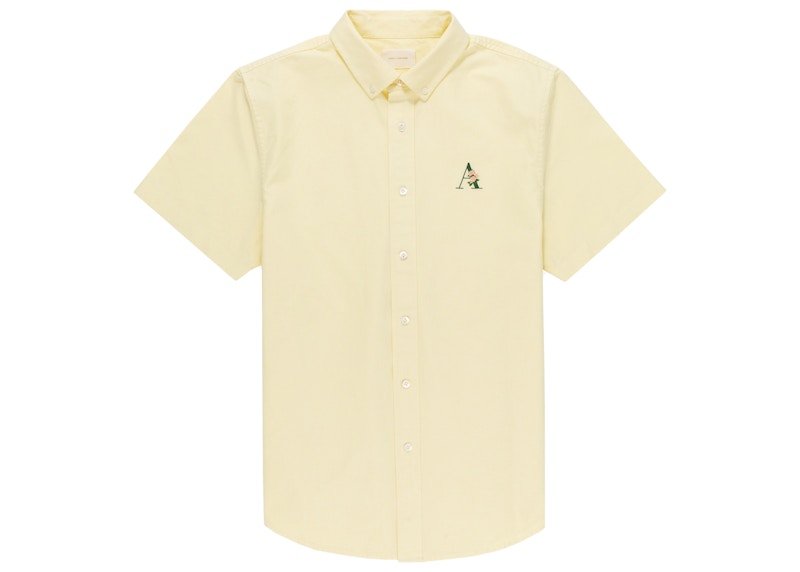 Aime Leon Dore Floral A Short-sleeve Oxford Shirt Yellow