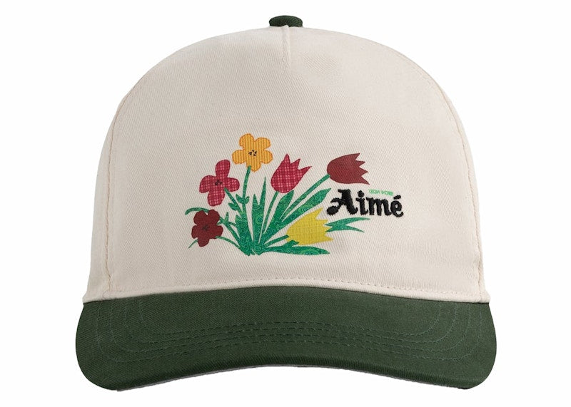 Aime Leon Dore Floral Chino Hat Cream/Green