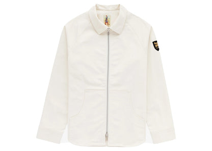 Aime Leon Dore Full-Zip Herringbone Work Shirt Cream