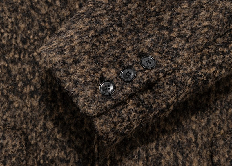 Aime Leon Dore Fur Collar Topcoat Black/Brown