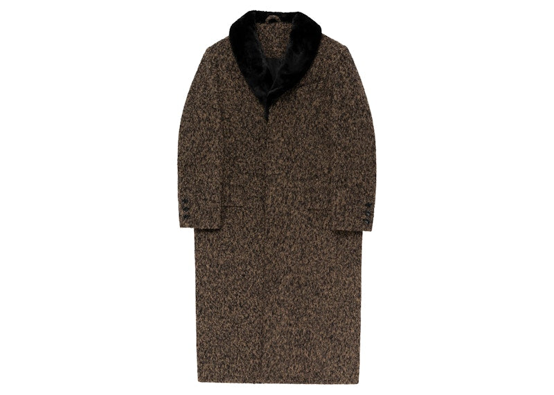 Aime Leon Dore Fur Collar Topcoat Black/Brown