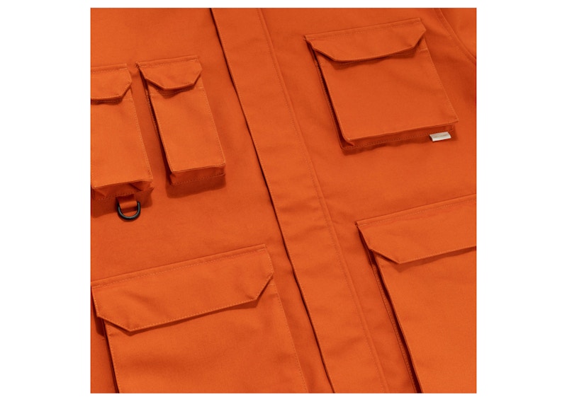 Aime Leon Dore Hooded Utility Jacket Orange