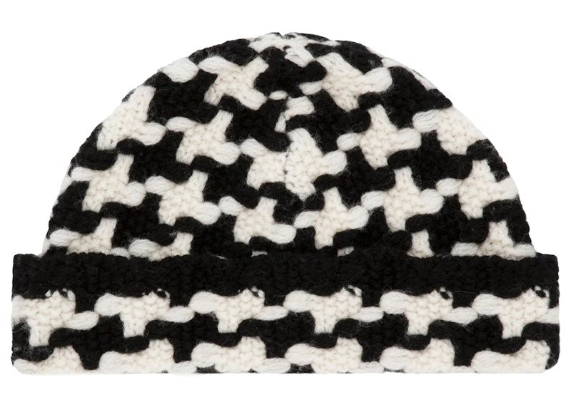 Aime Leon Dore Houndstooth Knit Beanie Black/White